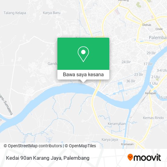 Peta Kedai 90an Karang Jaya