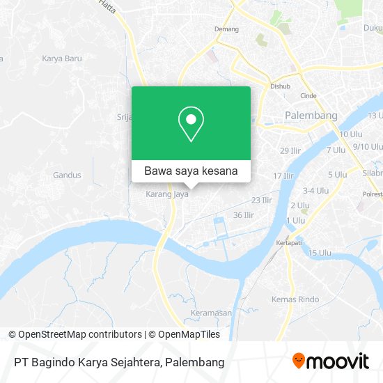 Peta PT Bagindo Karya Sejahtera