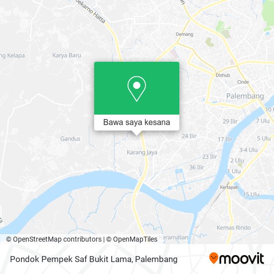 Peta Pondok Pempek Saf Bukit Lama