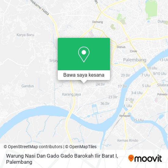 Peta Warung Nasi Dan Gado Gado Barokah Ilir Barat I