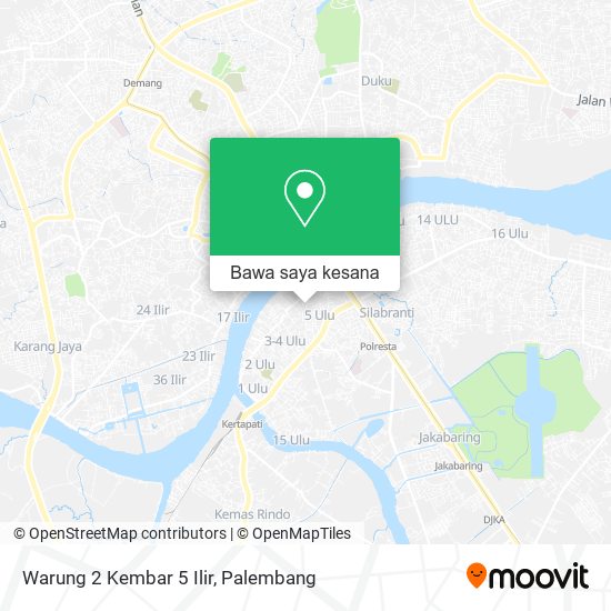 Peta Warung 2 Kembar 5 Ilir