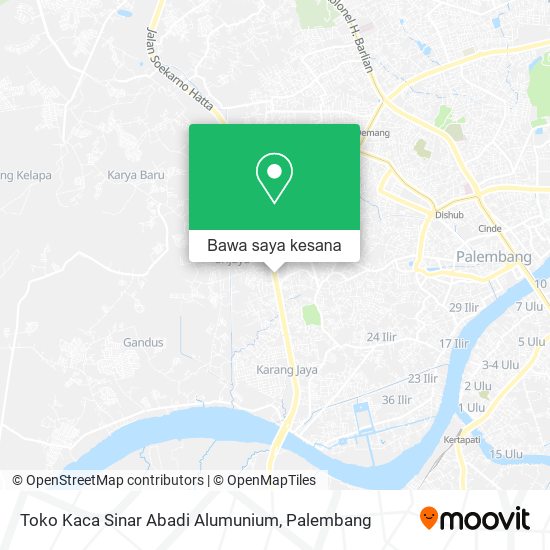 Peta Toko Kaca Sinar Abadi Alumunium