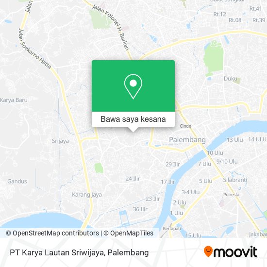 Peta PT Karya Lautan Sriwijaya