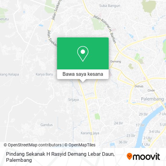Peta Pindang Sekanak H Rasyid Demang Lebar Daun