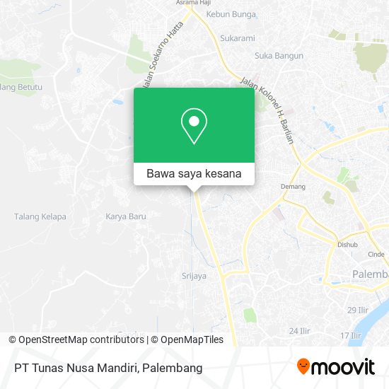 Peta PT Tunas Nusa Mandiri