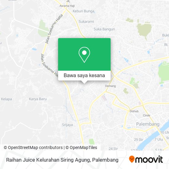 Peta Raihan Juice Kelurahan Siring Agung