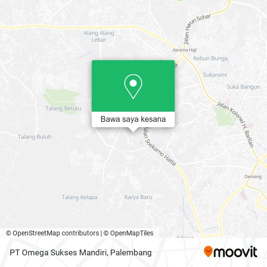 Peta PT Omega Sukses Mandiri