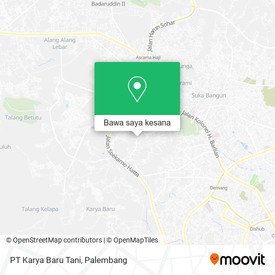 Peta PT Karya Baru Tani