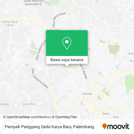 Peta Pempek Panggang Dede Karya Baru