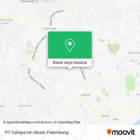Peta PT Cahaya Inti Abadi