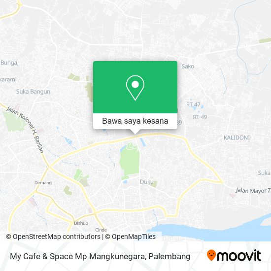 Peta My Cafe & Space Mp Mangkunegara