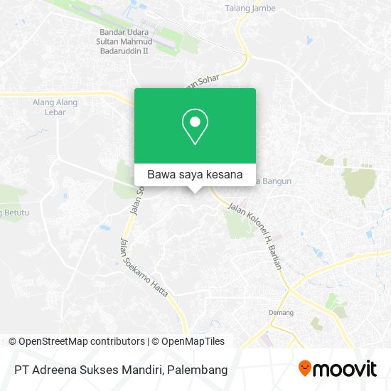 Peta PT Adreena Sukses Mandiri