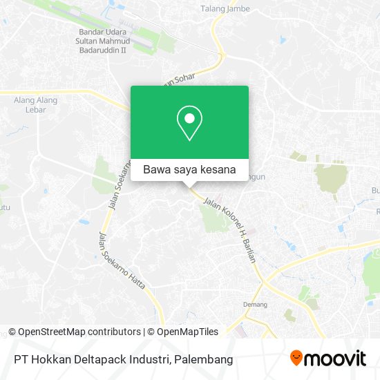 Peta PT Hokkan Deltapack Industri