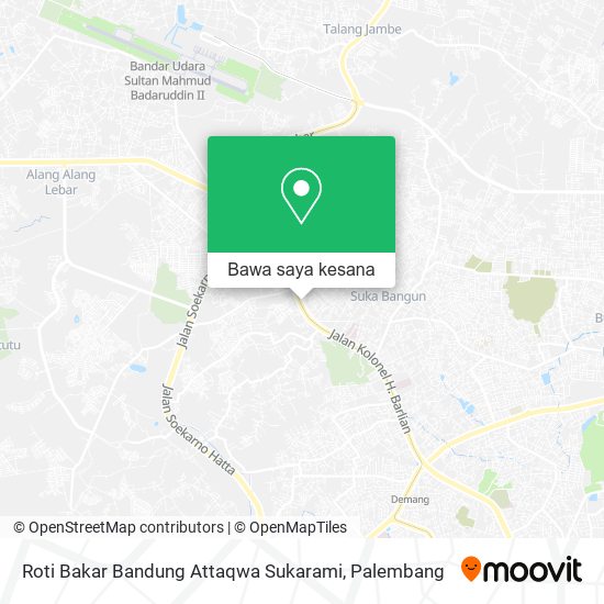 Peta Roti Bakar Bandung Attaqwa Sukarami