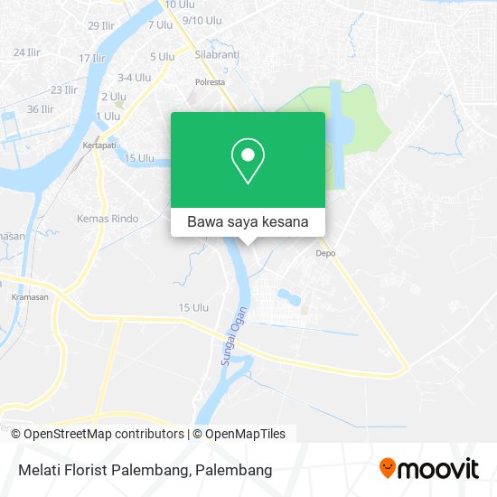Peta Melati Florist Palembang