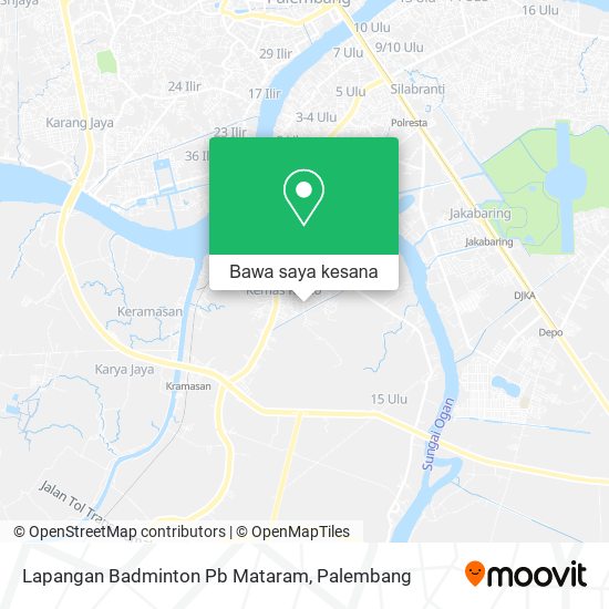 Peta Lapangan Badminton Pb Mataram