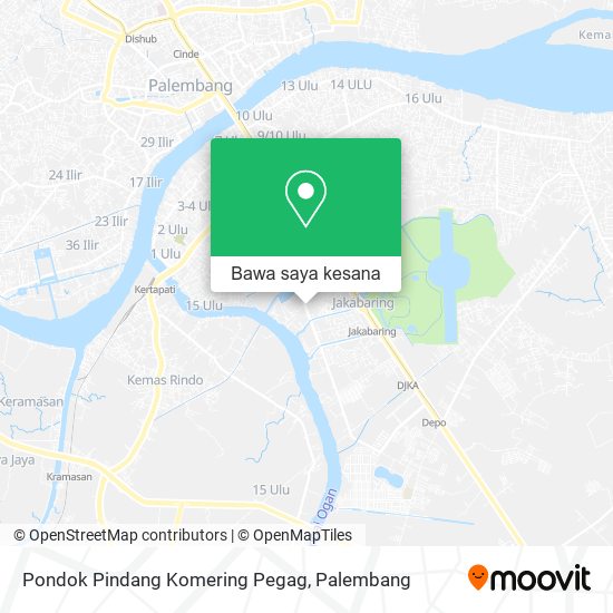 Peta Pondok Pindang Komering Pegag
