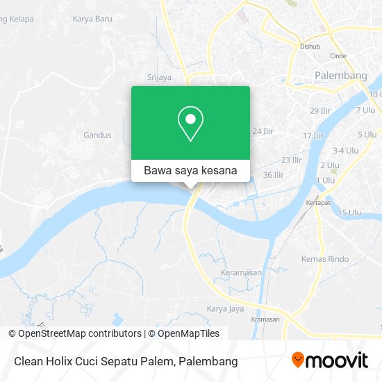 Peta Clean Holix Cuci Sepatu Palem