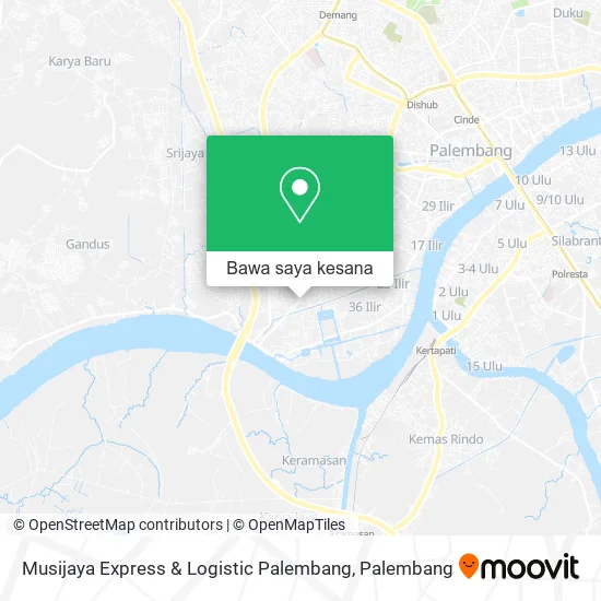 Peta Musijaya Express & Logistic Palembang