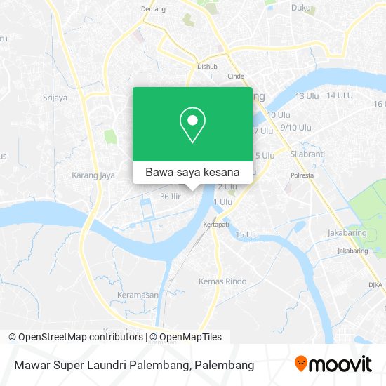 Peta Mawar Super Laundri Palembang