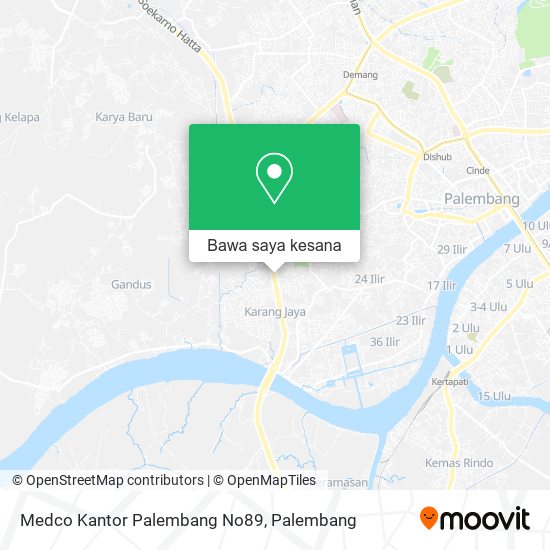 Peta Medco Kantor Palembang No89