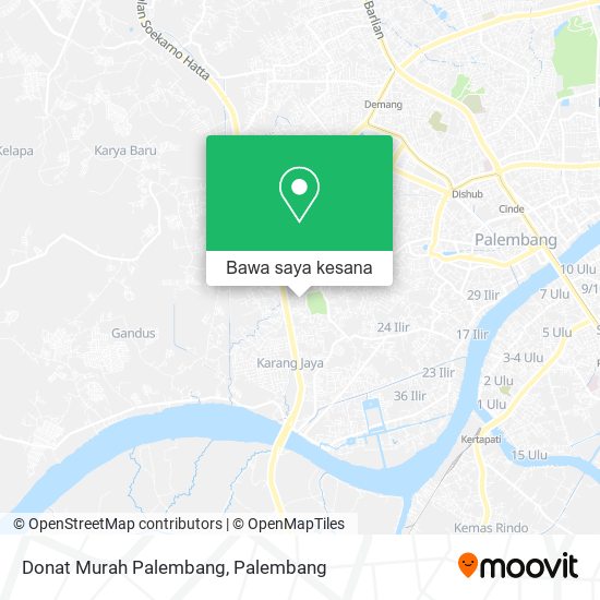 Peta Donat Murah Palembang