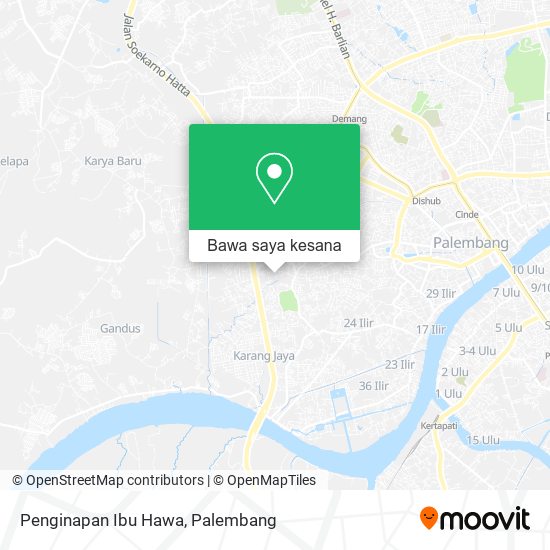 Peta Penginapan Ibu Hawa