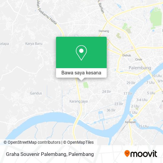 Peta Graha Souvenir Palembang
