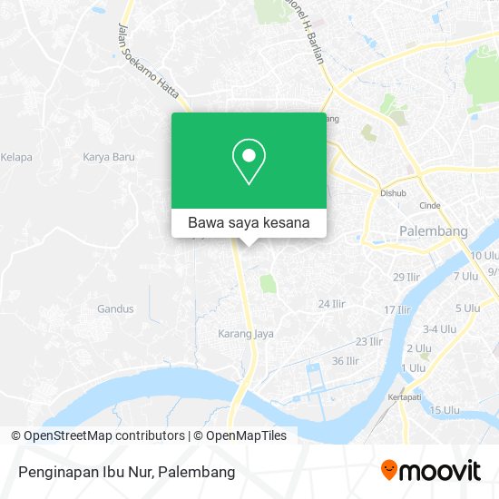 Peta Penginapan Ibu Nur