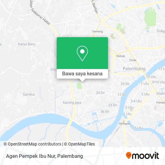Peta Agen Pempek Ibu Nur