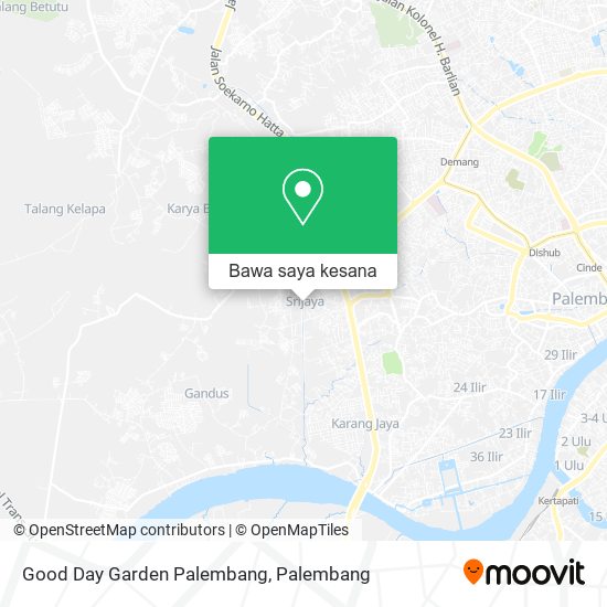 Peta Good Day Garden Palembang