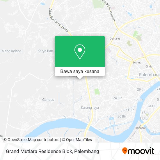 Peta Grand Mutiara Residence Blok