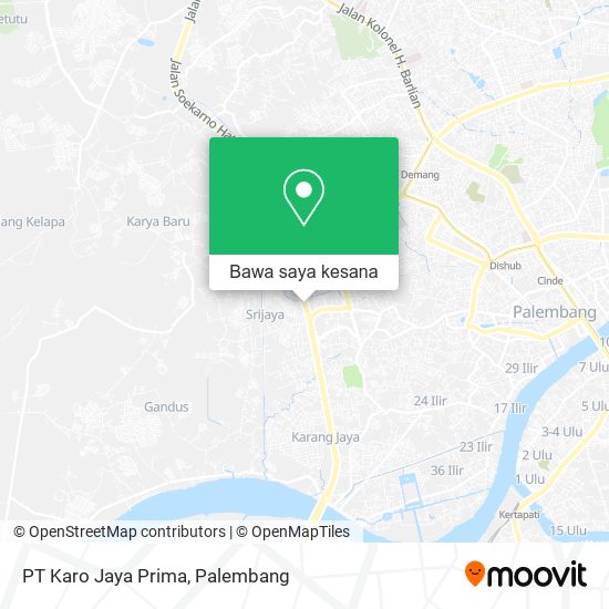 Peta PT Karo Jaya Prima