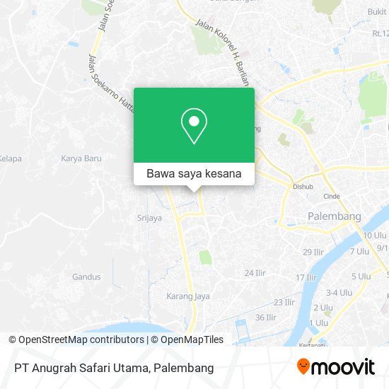 Peta PT Anugrah Safari Utama