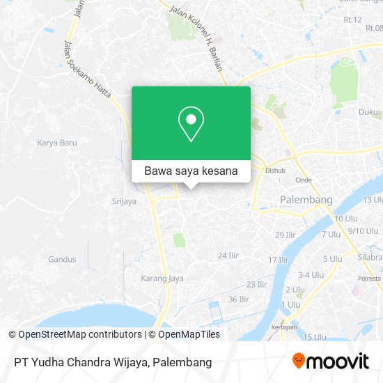 Peta PT Yudha Chandra Wijaya