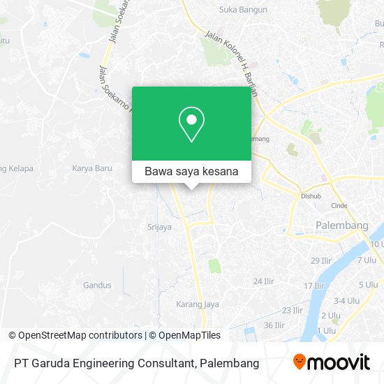 Peta PT Garuda Engineering Consultant