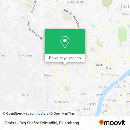 Peta Praktek Drg Shafira Primadini