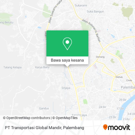 Peta PT Transportasi Global Mandir