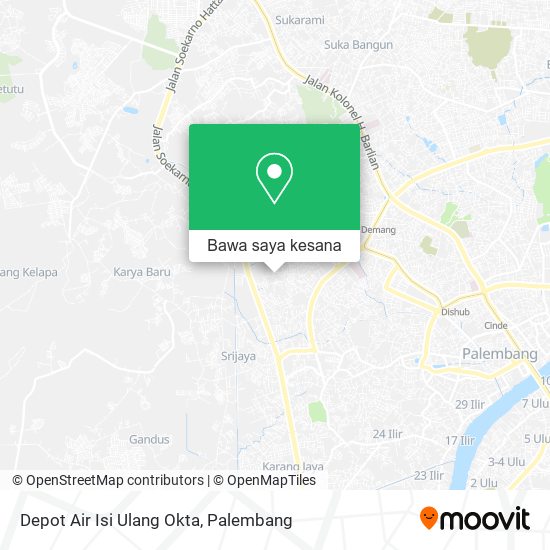 Peta Depot Air Isi Ulang Okta