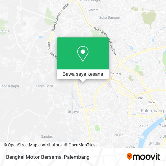 Peta Bengkel Motor Bersama