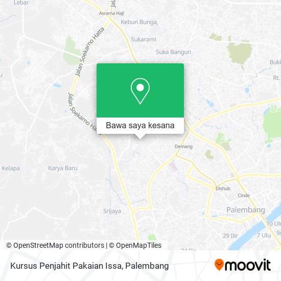 Peta Kursus Penjahit Pakaian Issa