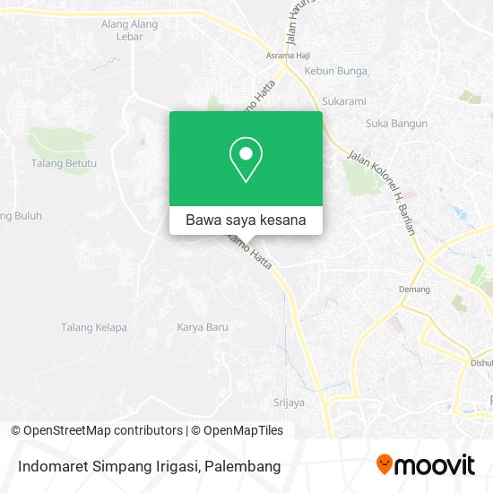 Peta Indomaret Simpang Irigasi