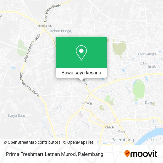 Peta Prima Freshmart Letnan Murod