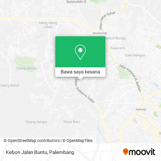 Peta Kebon Jalan Buntu