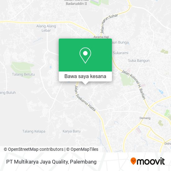 Peta PT Multikarya Jaya Quality