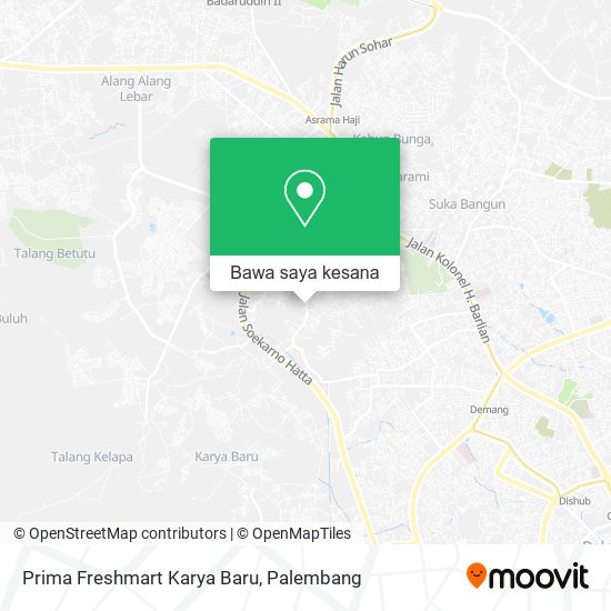 Peta Prima Freshmart Karya Baru