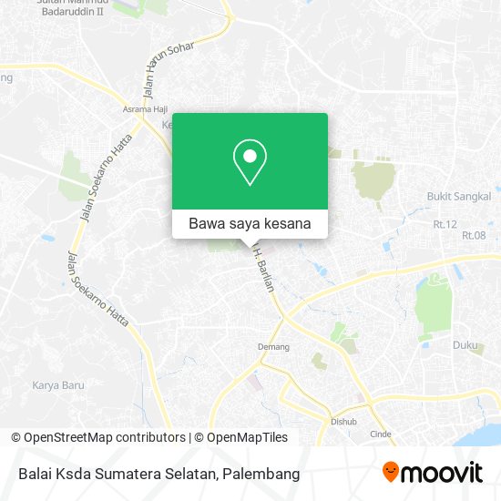 Peta Balai Ksda Sumatera Selatan