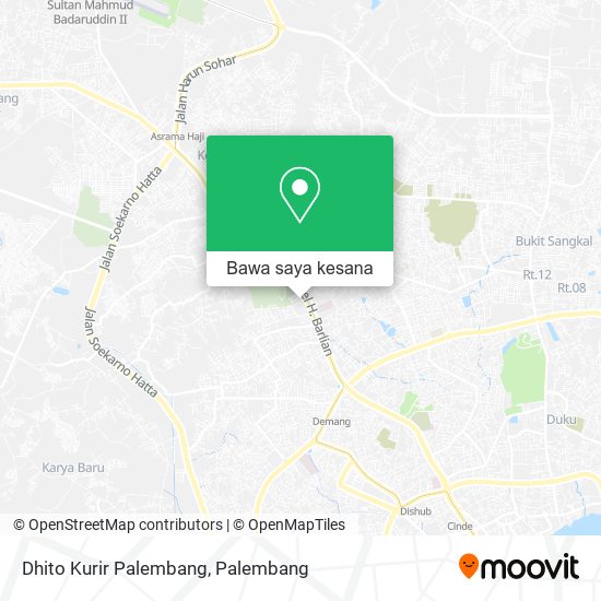 Peta Dhito Kurir Palembang