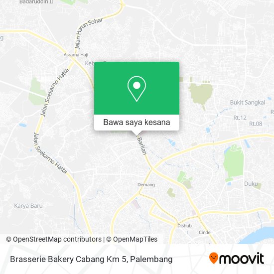 Peta Brasserie Bakery Cabang Km 5