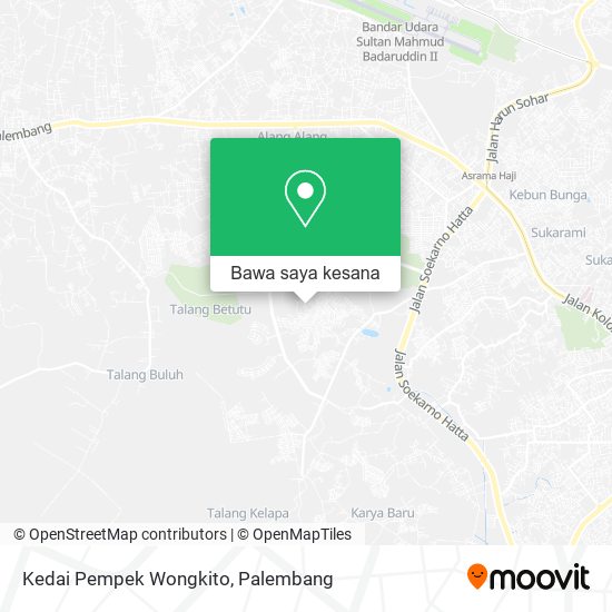 Peta Kedai Pempek Wongkito